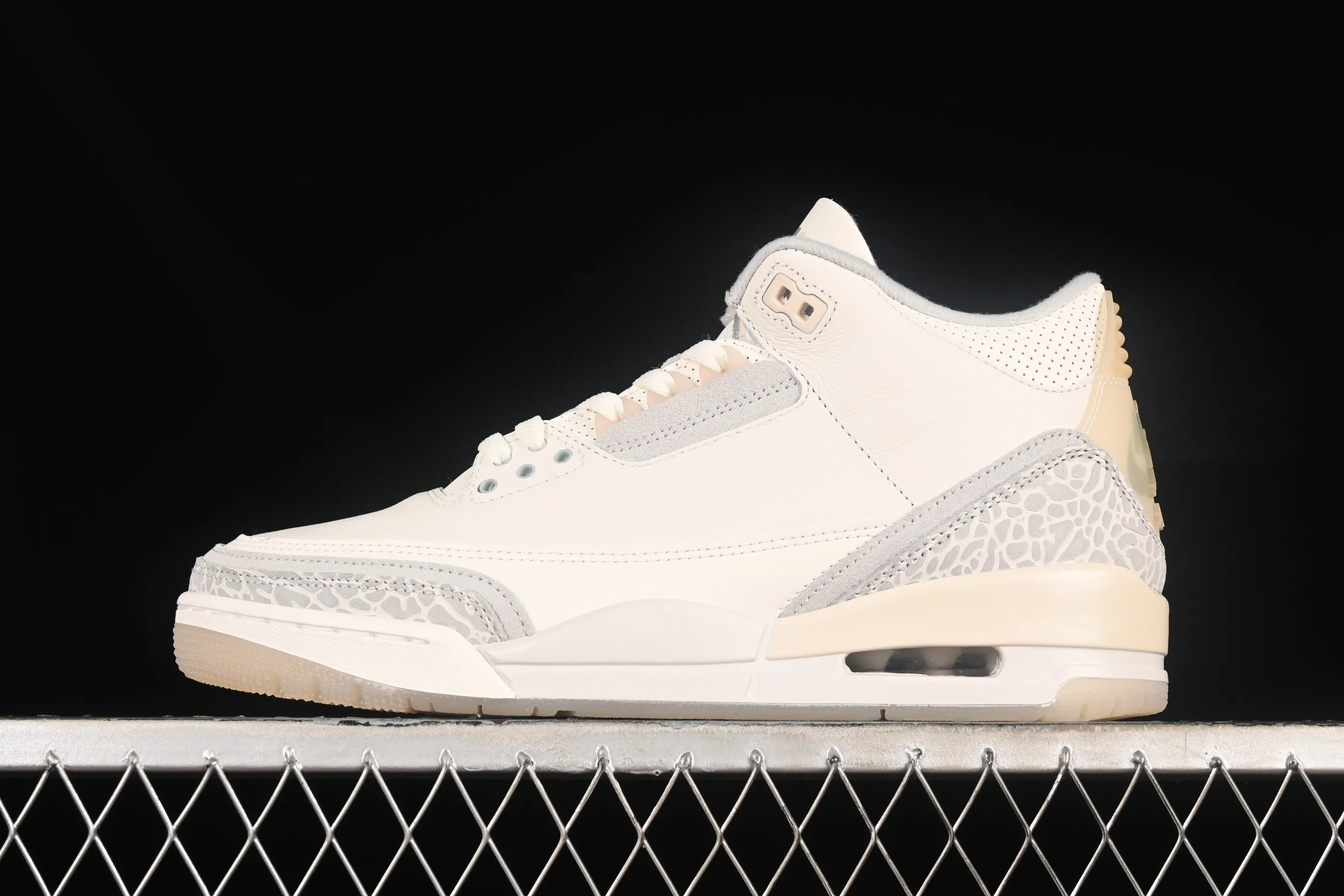 All categories Air Jordan Jordan series basketball shoes Air Jordan 3 OG version Air Jordan 3 "Craft Ivory" AJ3 Joe 3 ivory white full first layer FJ9479-100